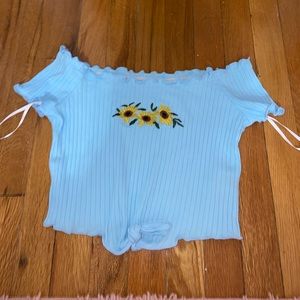 Baby Blue crop top